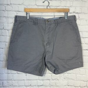 Polo Ralph Lauren Mens Stretch Classic Fit Gray Shorts size 38 Chino
